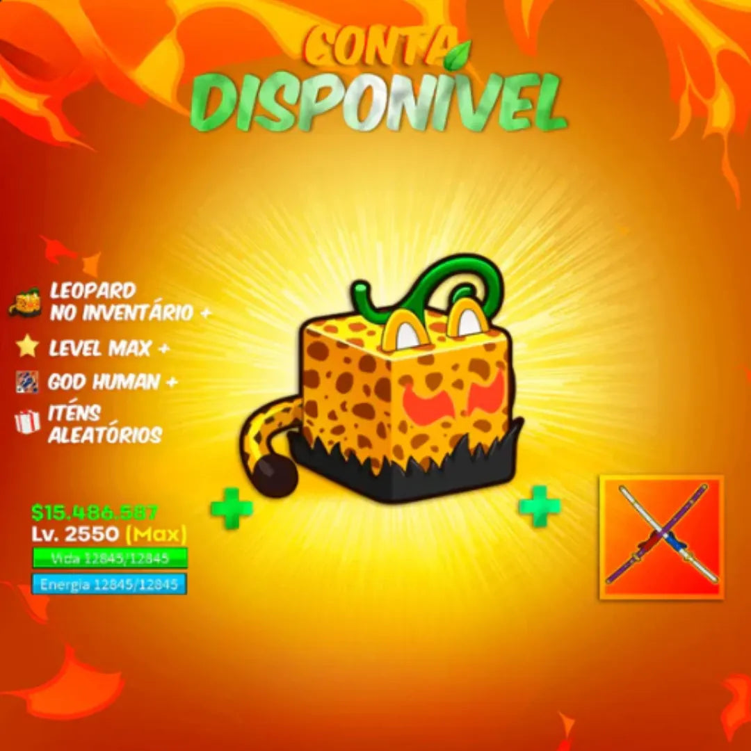 [🐯]  - LEOPARD NO INV + LEVEL MAX + GOD + CDK + GUIA EXCLUSIVO - TUDO GARANTIDO!!! 🤩