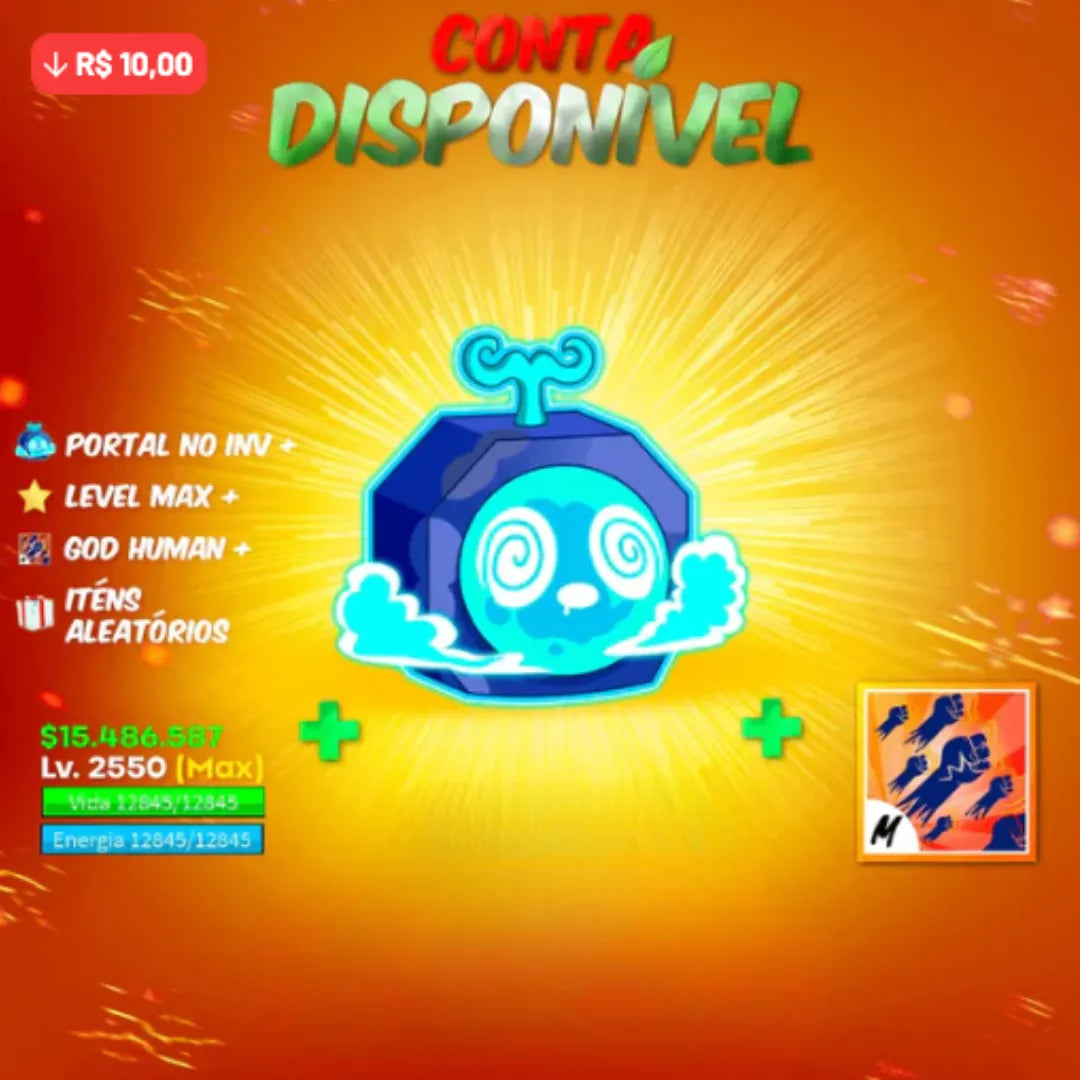 [🌀] - PORTAL NO INV + LVL MAX + GOD HUMAN + GUIA PVP - TUDO GARANTIDO!!! 🤩